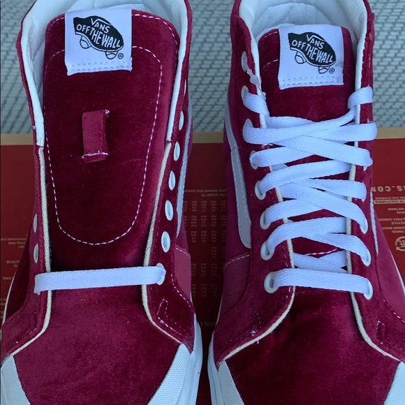 VANS SK8-Hi REISSUE 13 Velvet Beet Red l/True Whit - Picture 7 of 16